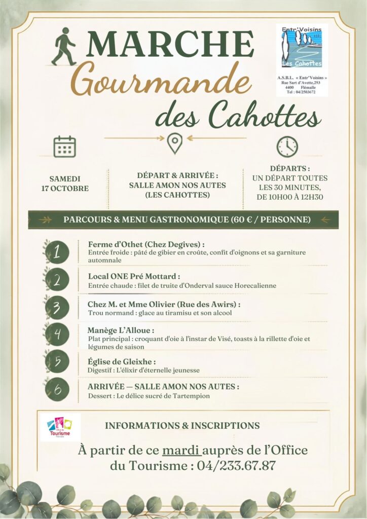Marche gourmande des Cahottes