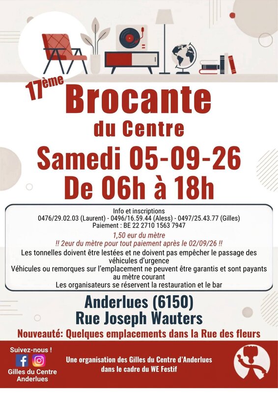 Brocante du centre à ANDERLUES