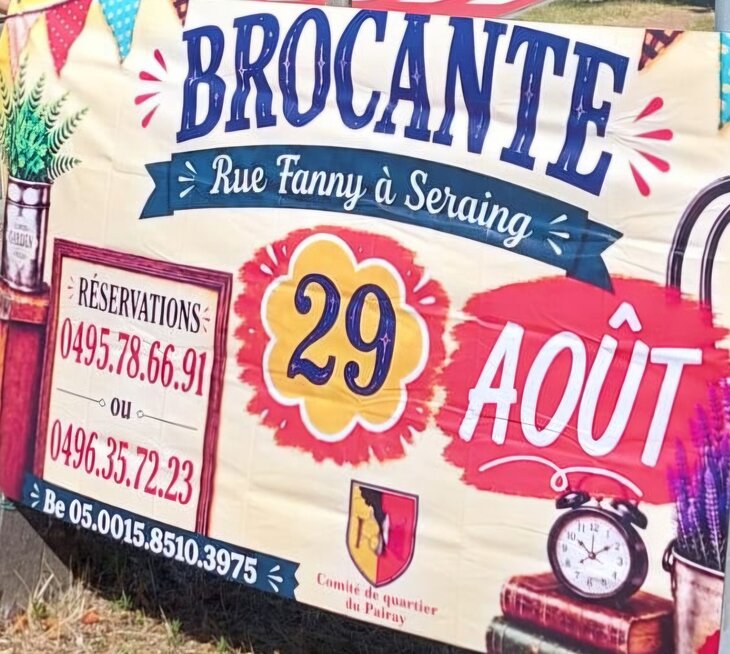 La 17e édition de la brocante du Comité de Quartier du Pairay à Seraing