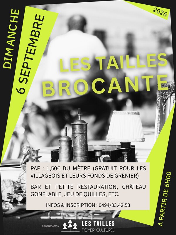 Brocante de Les Tailles à Houffalize
