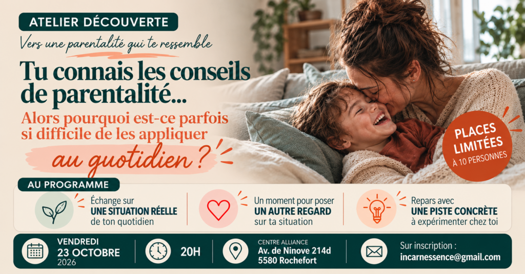 Atelier découverte : conseils de parentalité à Rochefort