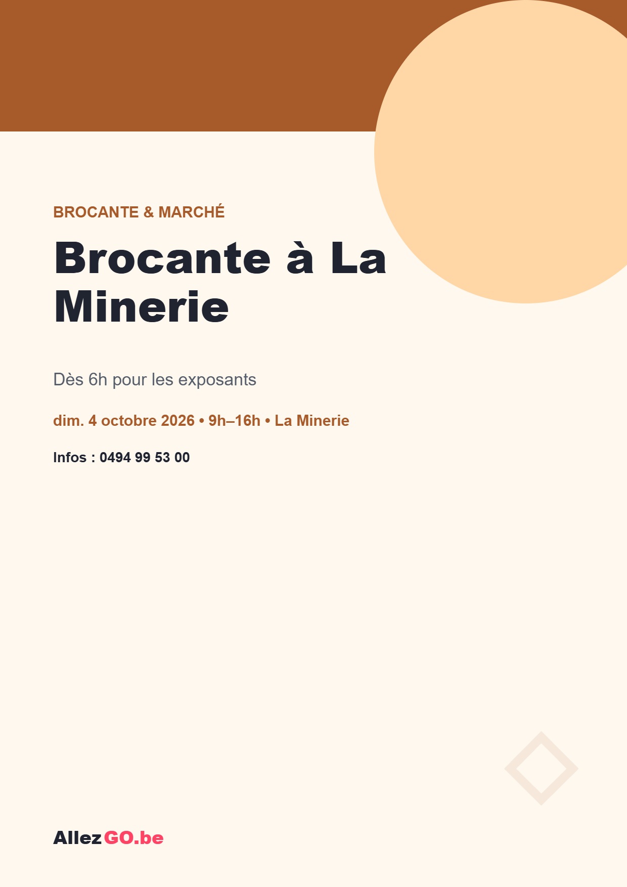 Voir l’affiche de Brocante à La Minerie