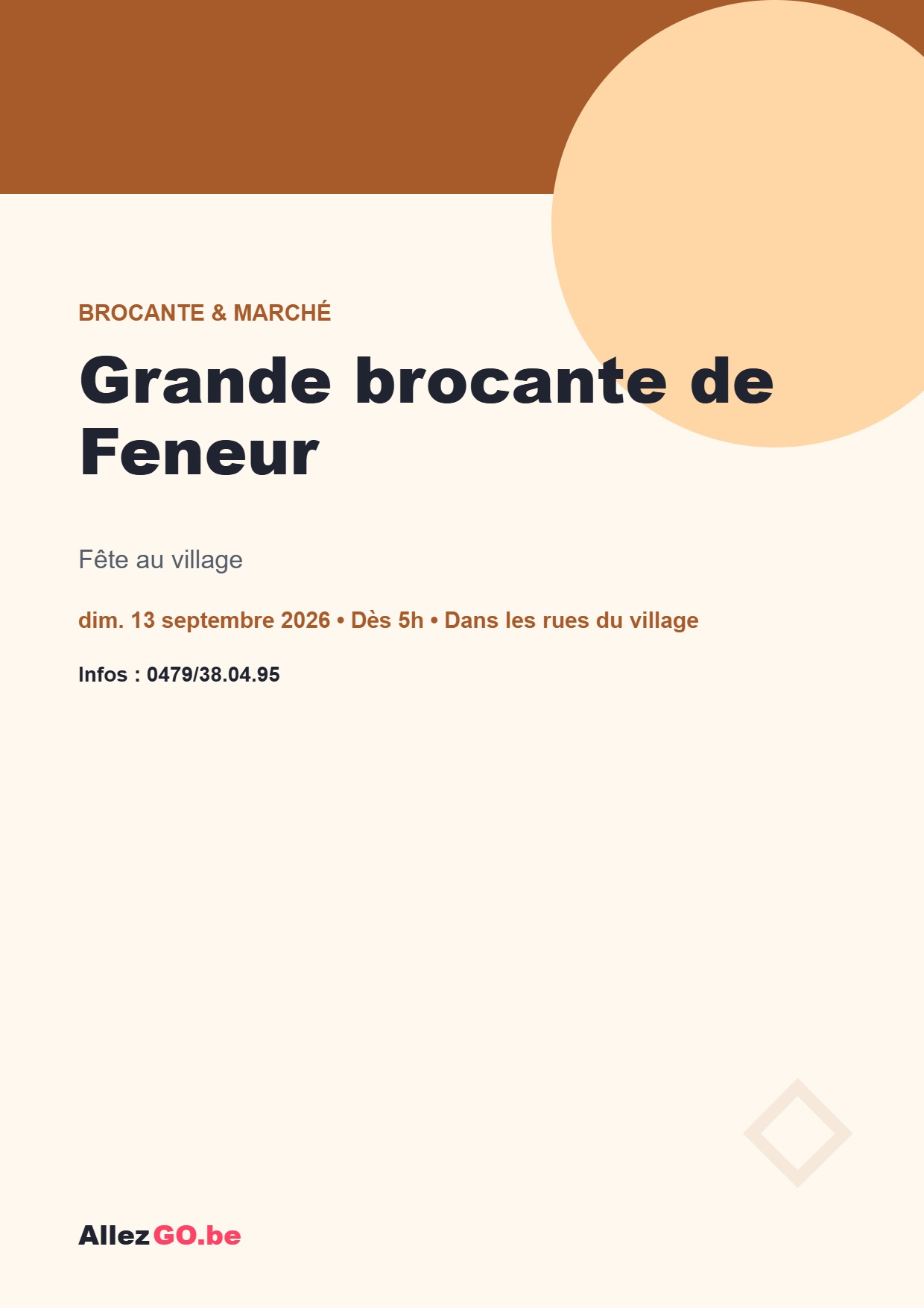 Voir l’affiche de Grande brocante de Feneur