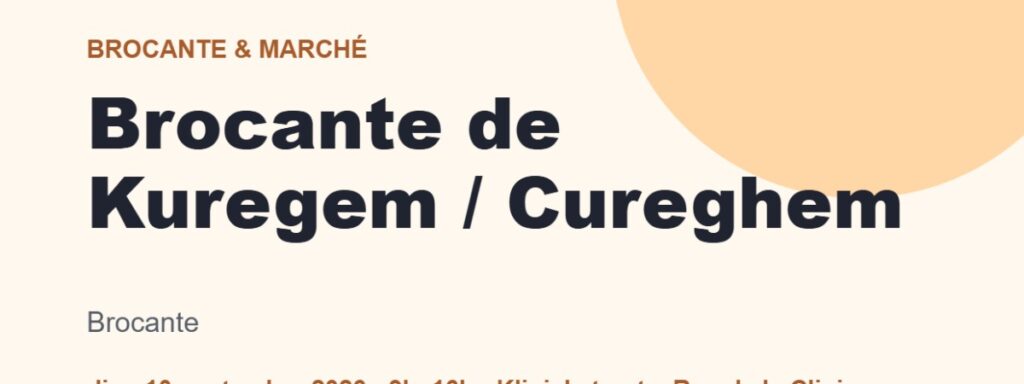 Brocante de Kuregem / Cureghem