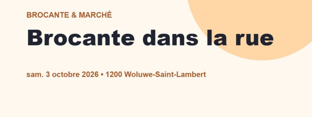 Brocante dans la rue