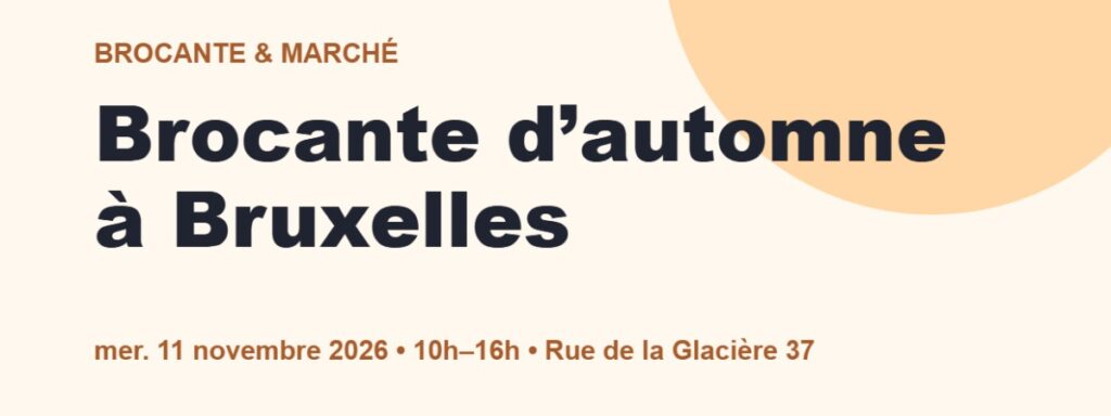 Brocante d’automne à Bruxelles