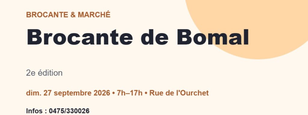 Brocante de Bomal