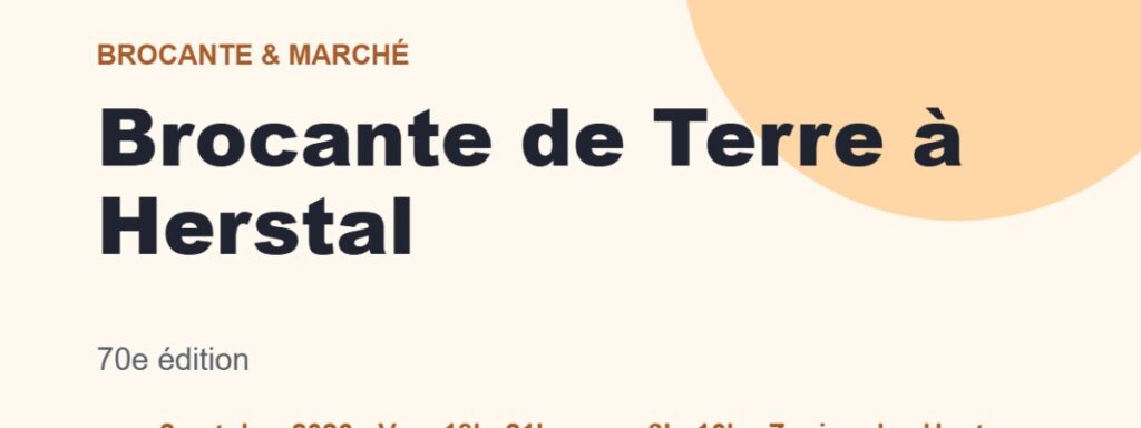 Brocante de Terre à Herstal