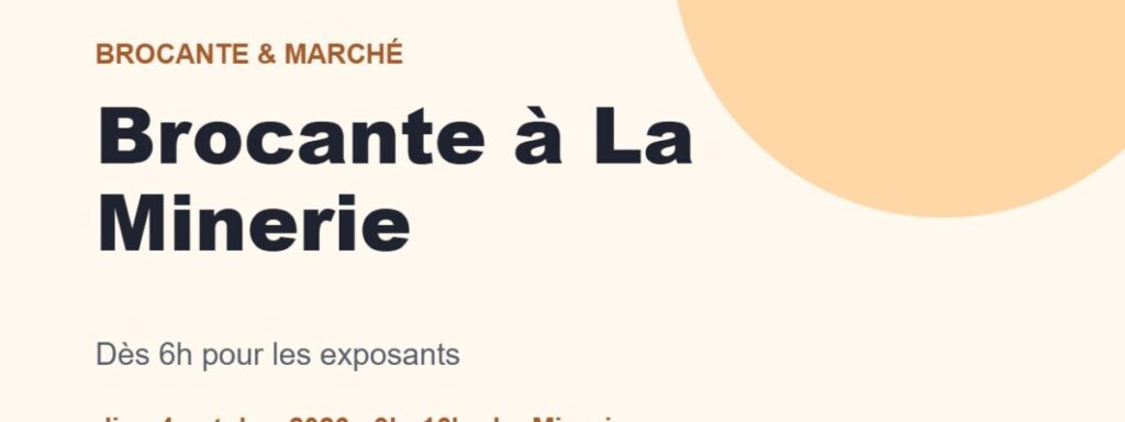 Brocante à La Minerie