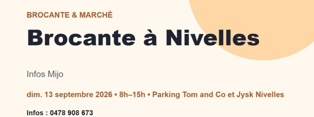 Brocante à Nivelles
