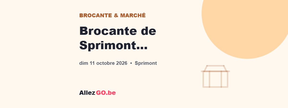 Brocante de Sprimont