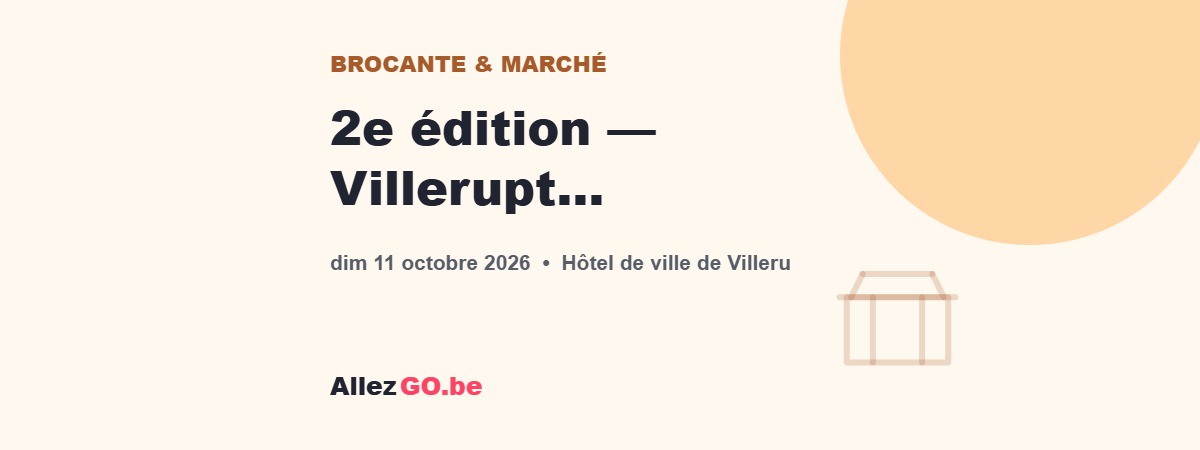 2e édition — Villerupt vide-grenier au profit des animaux