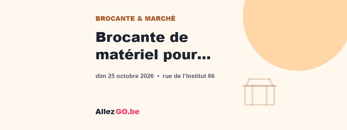 Brocante de matériel pour loisirs créatifs à Cerexhe-Heuseux