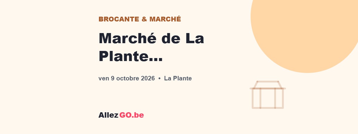 Marché de La Plante