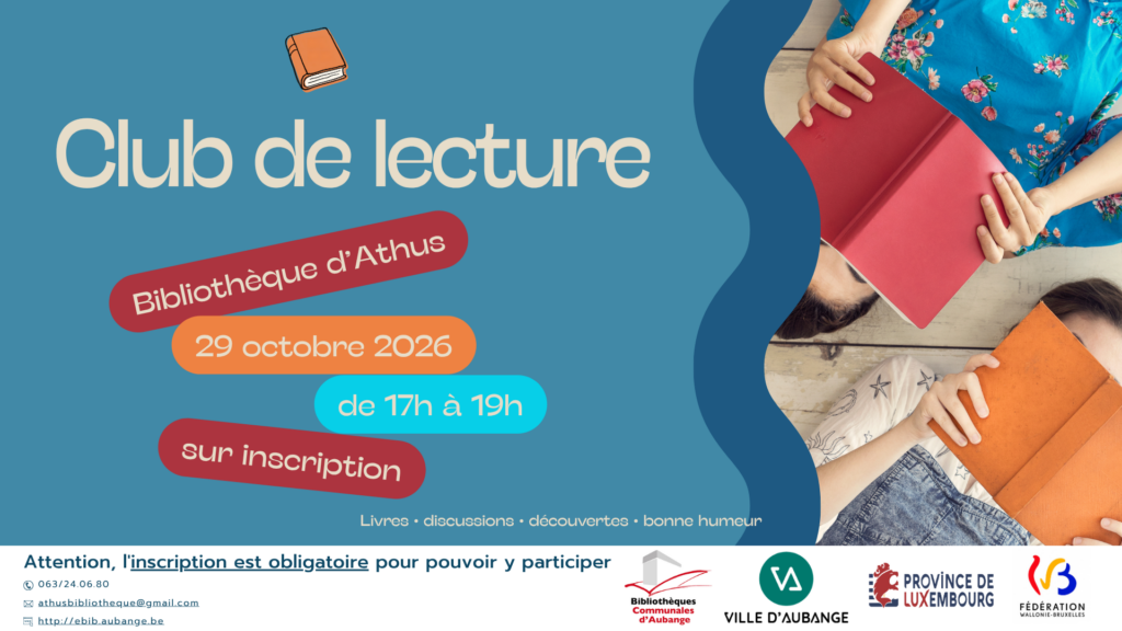 Club de lecture à la Bibliothèque d’Athus