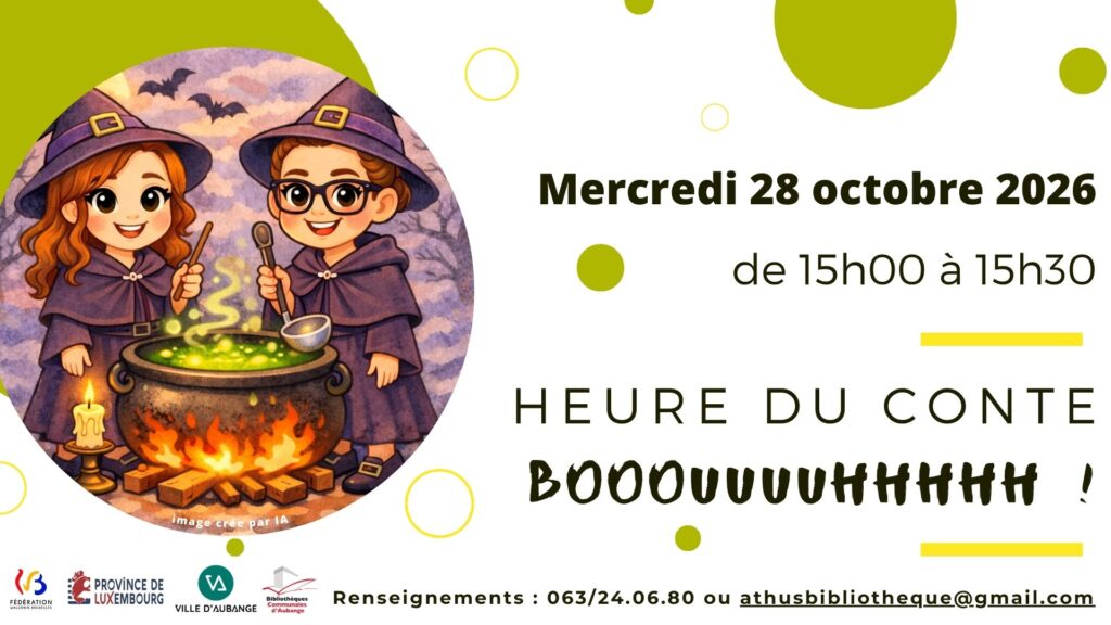 Heure du conte à la bibliothèque d’Athus | Booouuuuhhhhh !