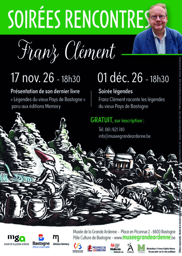 Soirée légendes du vieux Pays de Bastogne avec Franz Clément