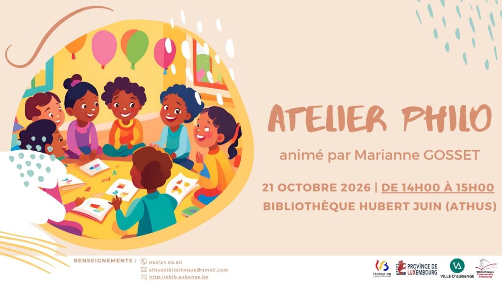 Atelier philo à la bibliothèque d’Athus