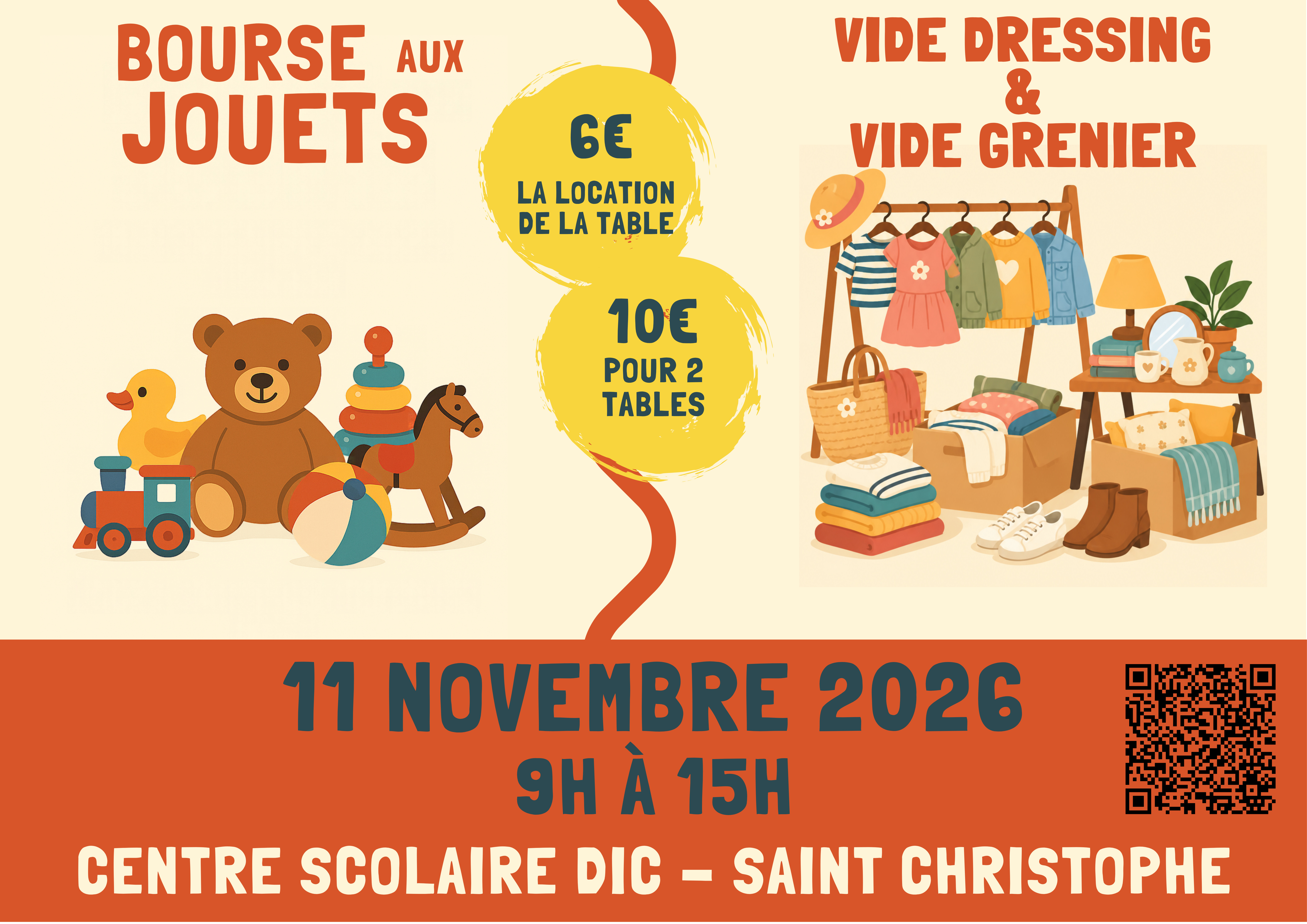 Bourse aux jouets / vide dressing / vide grenier