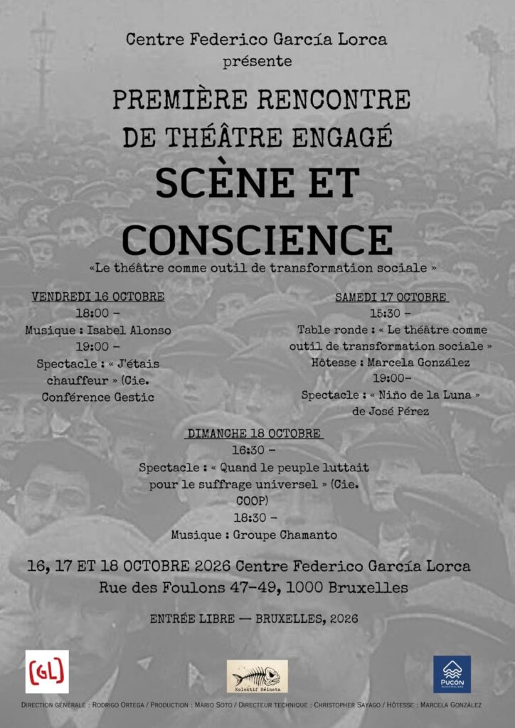Première rencontre de théâtre engagé « Scène et conscience » à Bruxelles