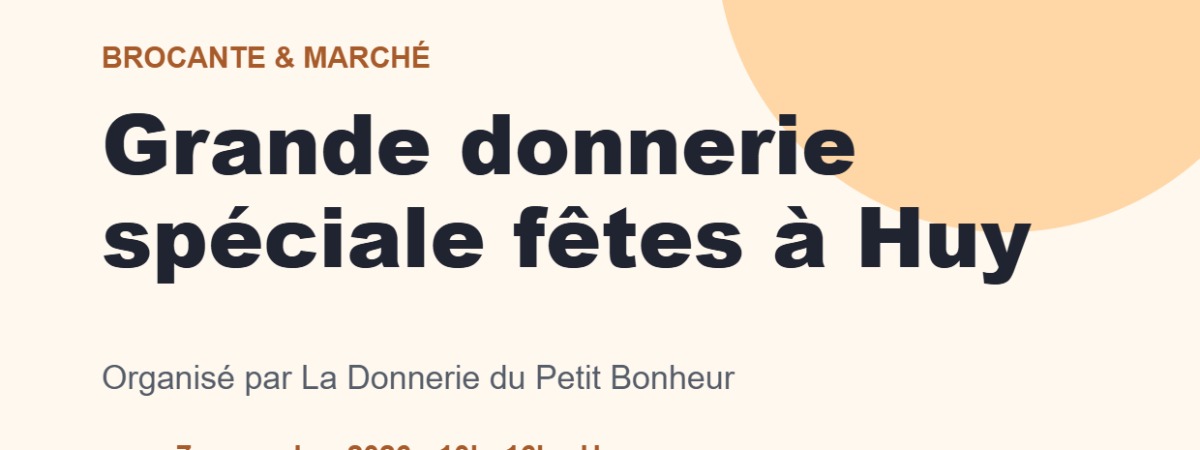 Grande donnerie spéciale fêtes à Huy