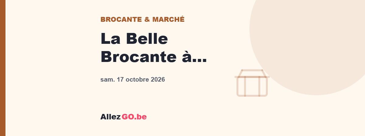 La Belle Brocante à Jemeppe-sur-Sambre