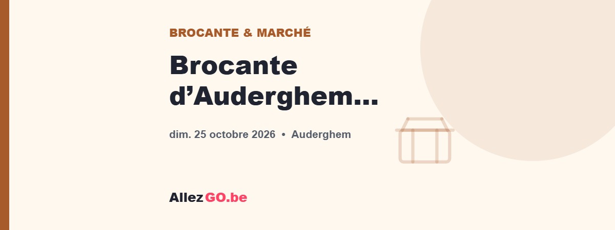 Brocante d’Auderghem