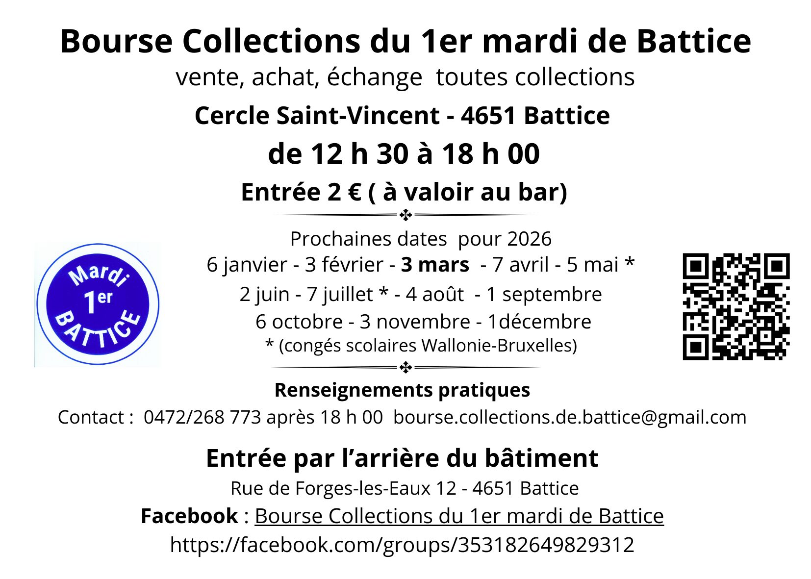 Bourse Collections du 1er Mardi de Battice