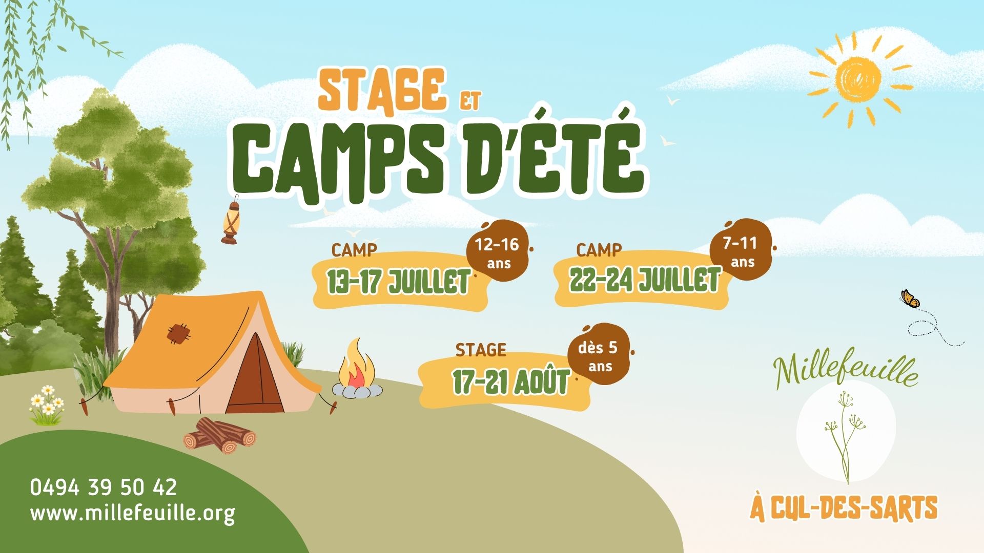 Stage et camps nature d’été