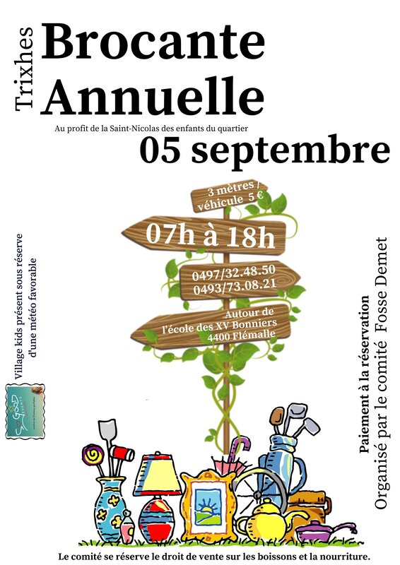 Brocante annuelle des Trixhes à Flémalle