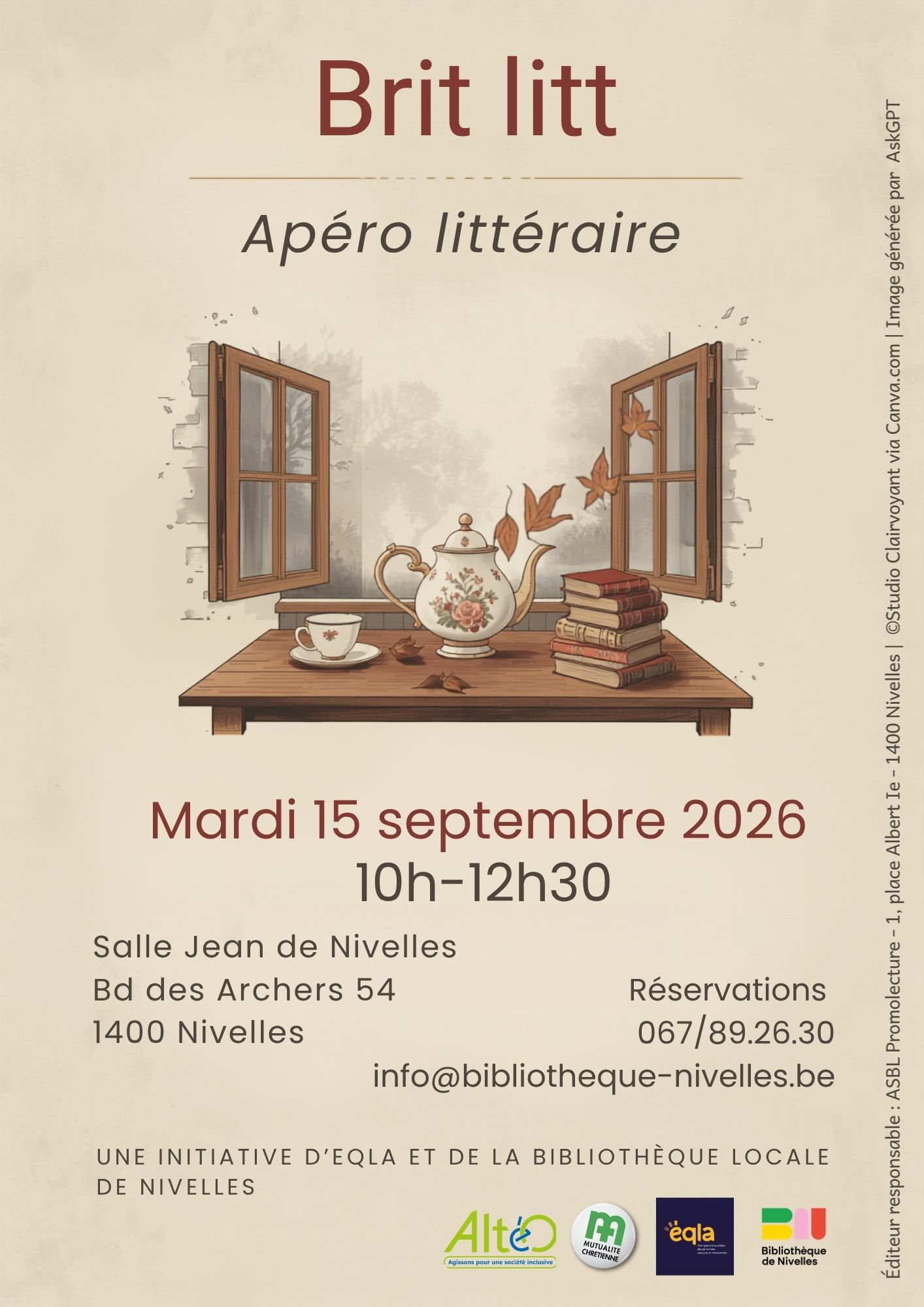 Apéro littéraire : “Brit litt”