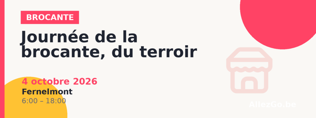 Journée de la brocante, du terroir et de l’artisanat de Franc-Warêt