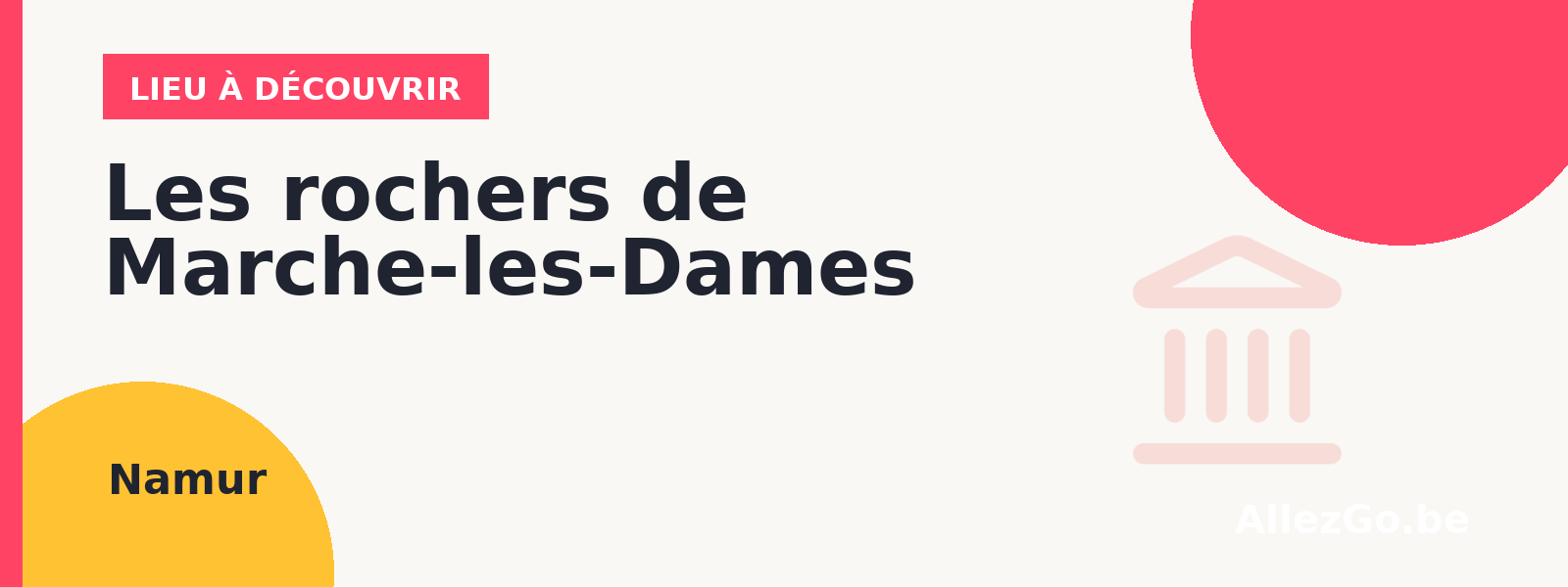 Les rochers de Marche-les-Dames