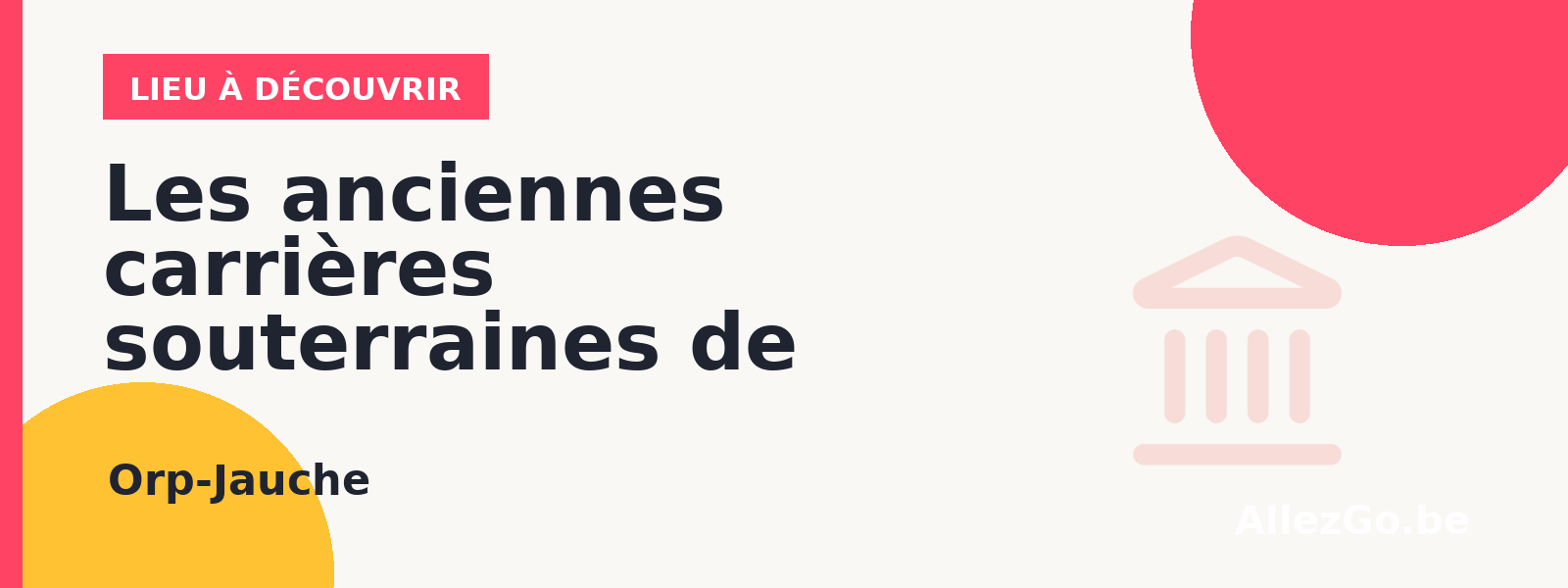 Les anciennes carrières souterraines de Folx-les-Caves