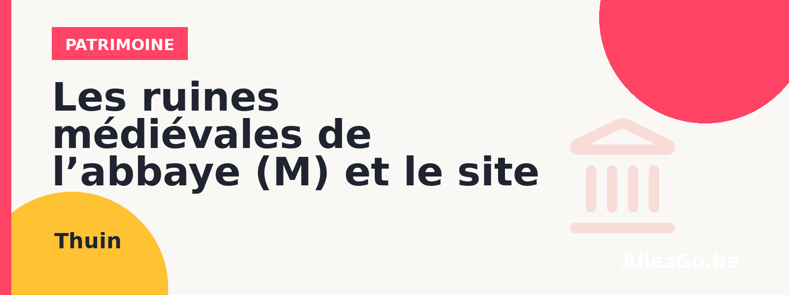 Les ruines médiévales de l’abbaye