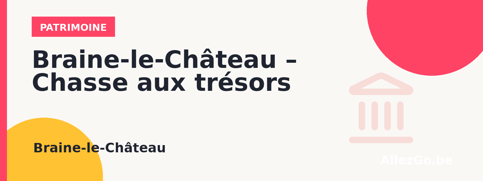 Braine-le-Château – Chasse aux trésors