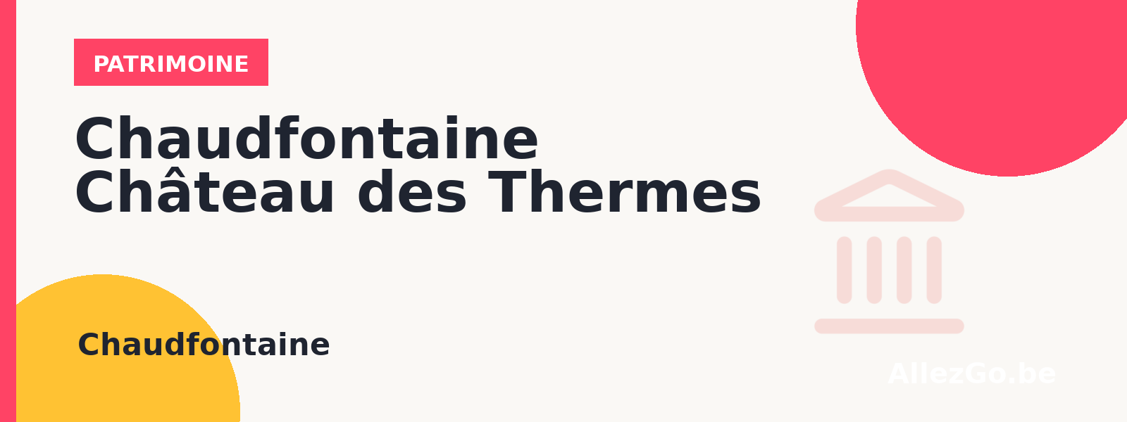 Chaudfontaine Château des Thermes