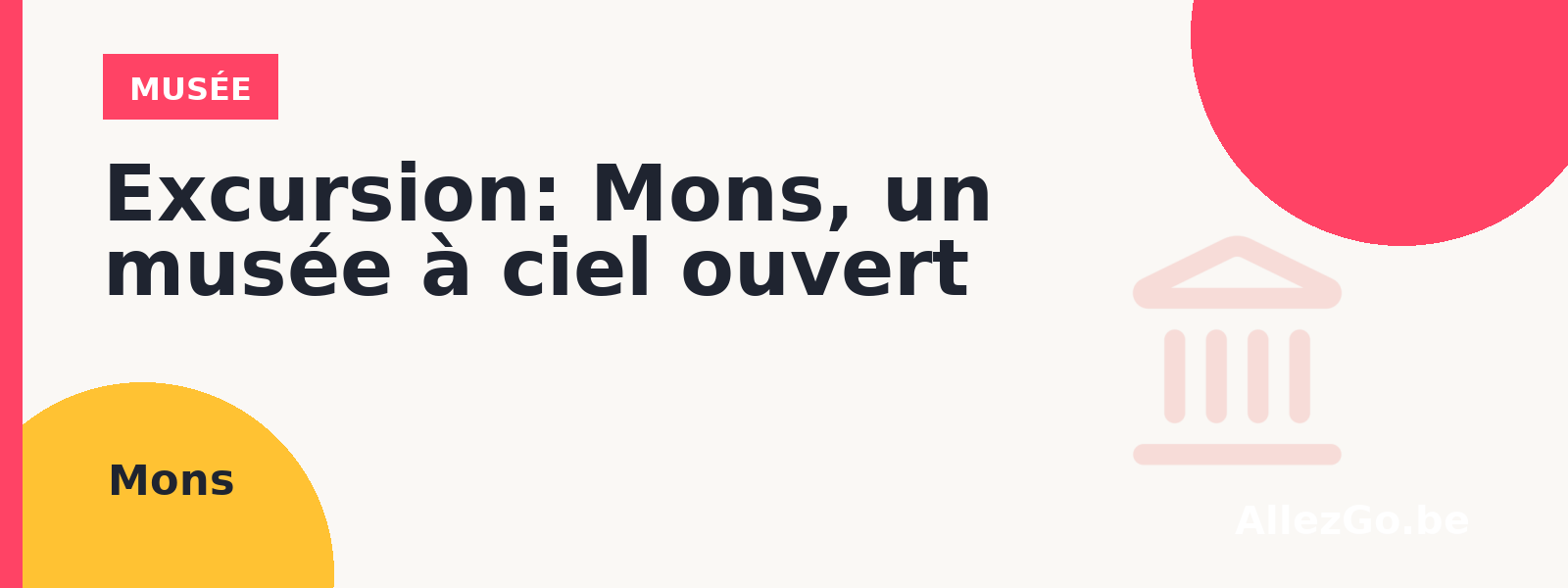 Excursion: Mons, un musée à ciel ouvert