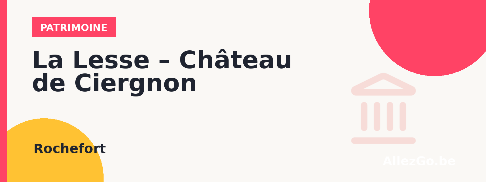 La Lesse – Château de Ciergnon