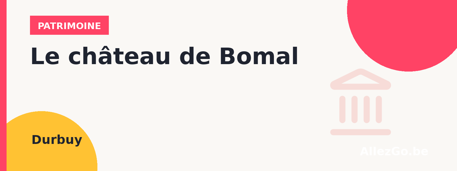 Le château de Bomal