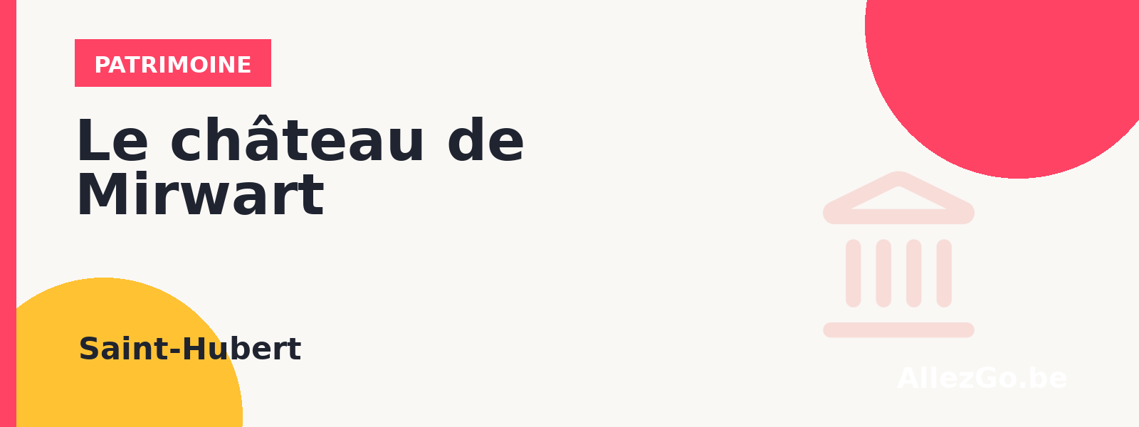 Le château de Mirwart