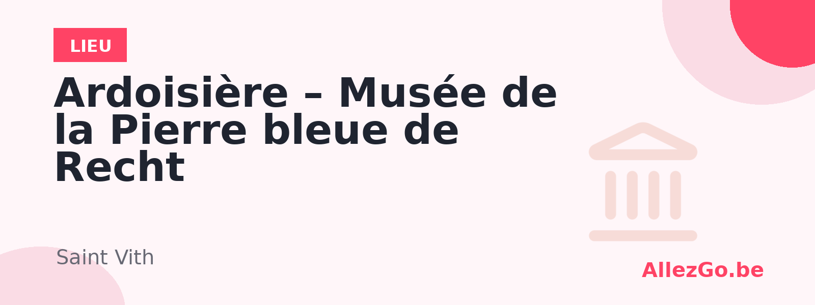 Ardoisière – Musée de la Pierre bleue de Recht
