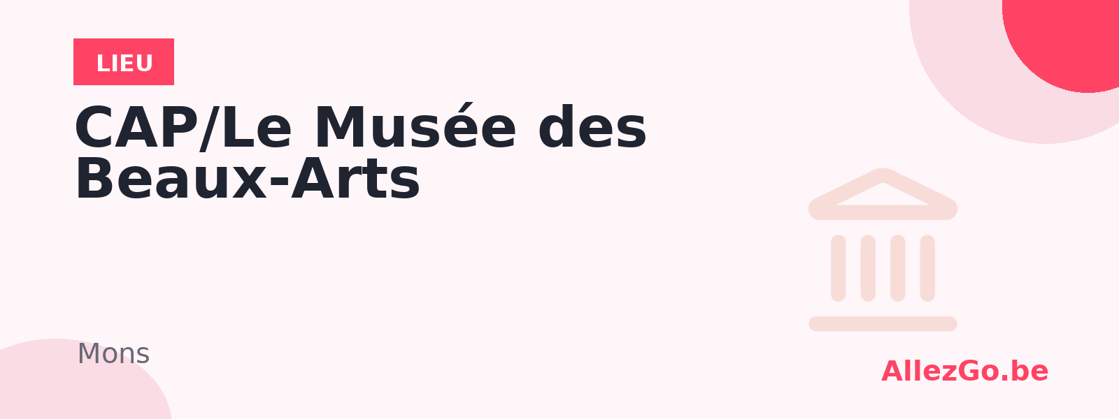 CAP/Le Musée des Beaux-Arts