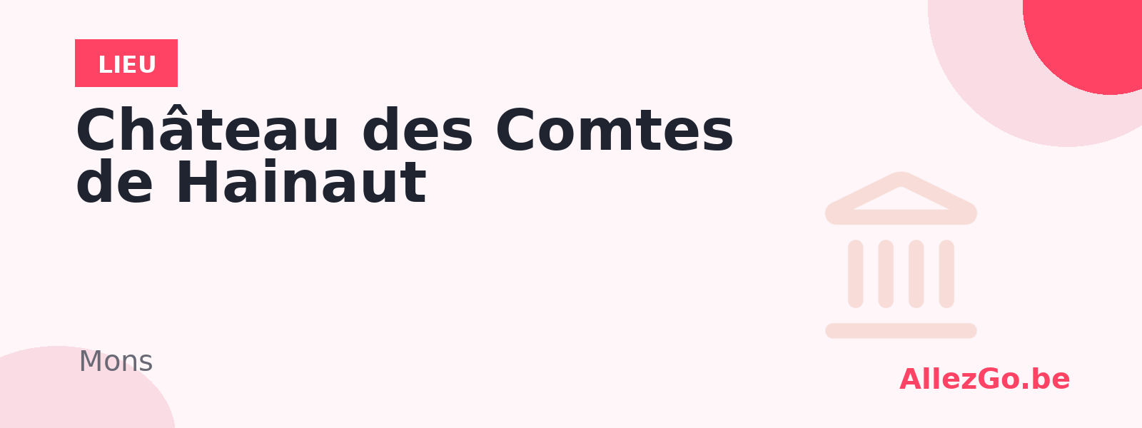 Château des Comtes de Hainaut