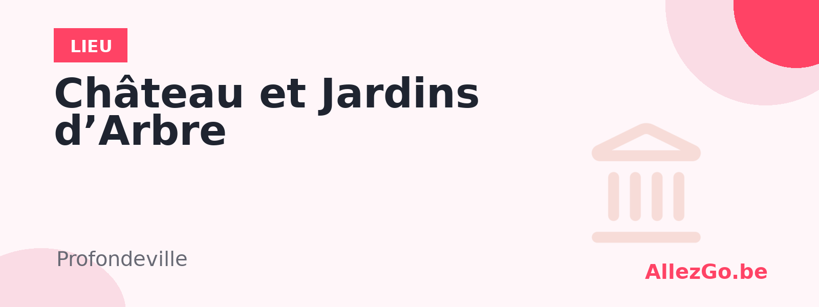 Château et Jardins d’Arbre