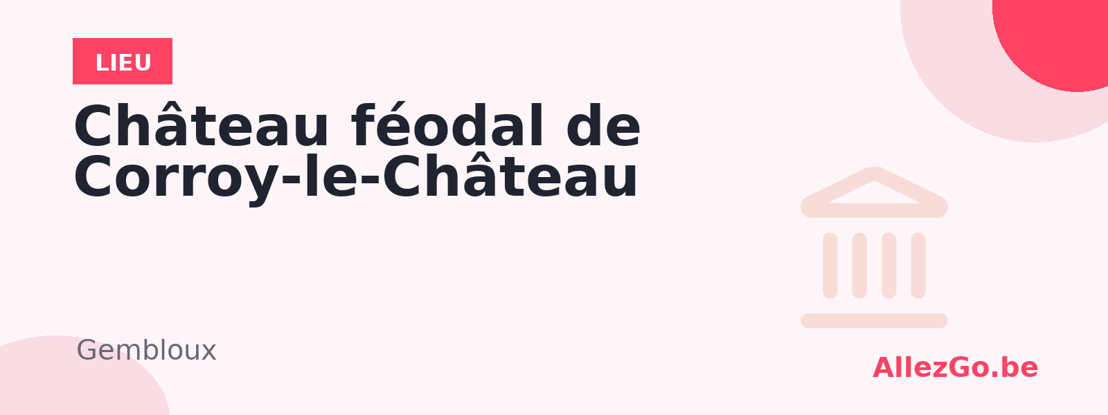 Château féodal de Corroy-le-Château