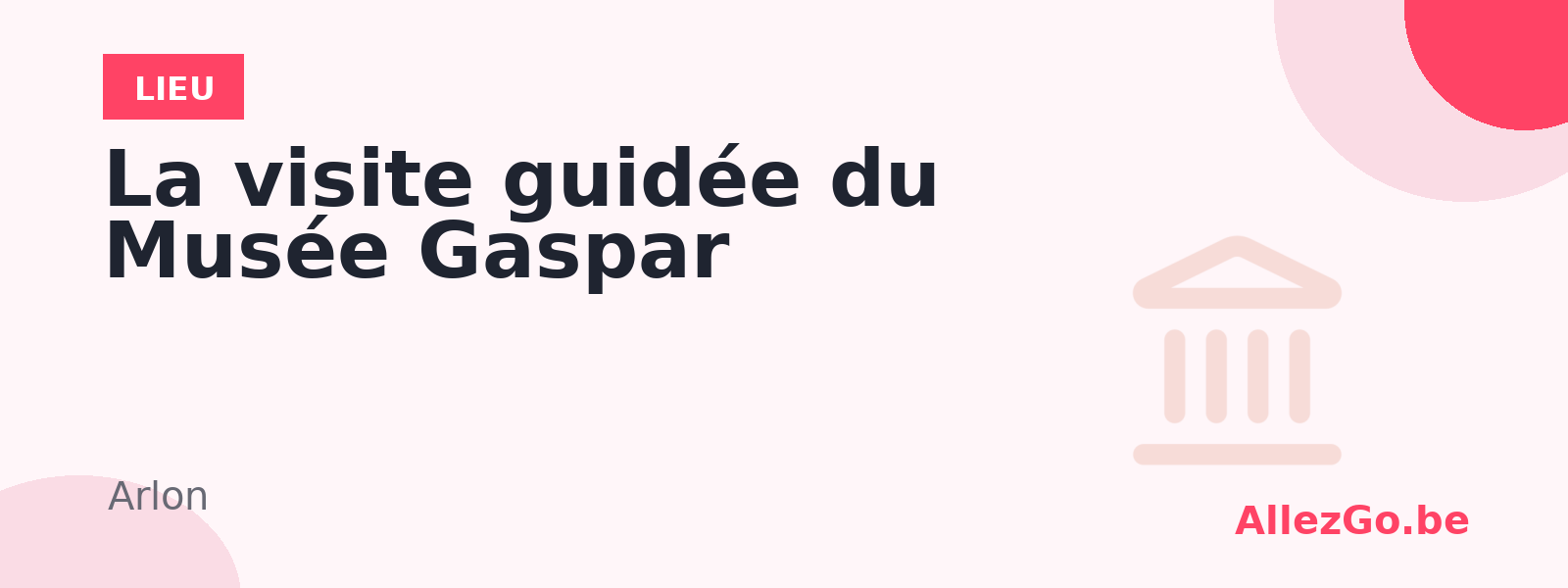 La visite guidée du Musée Gaspar