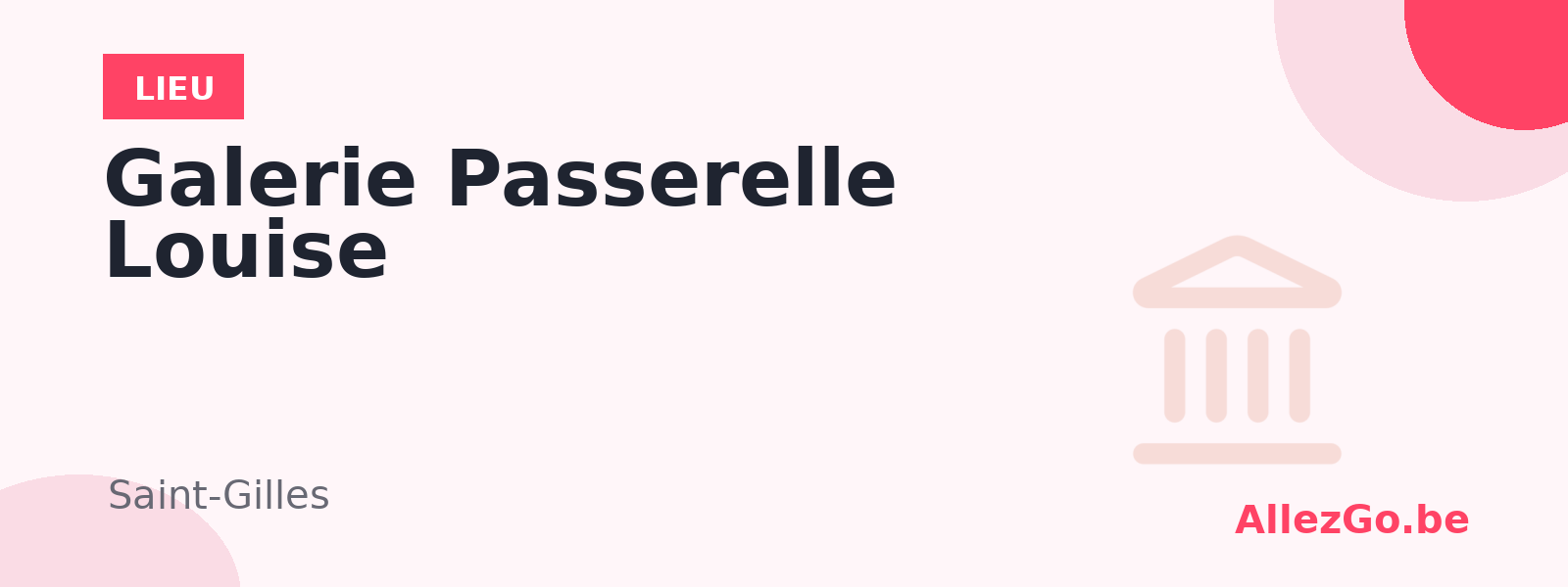 Galerie Passerelle Louise