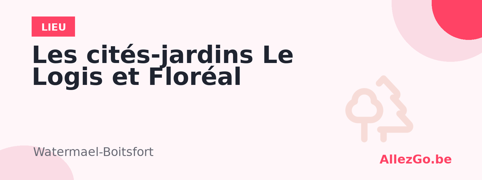 Les cités-jardins Le Logis et Floréal